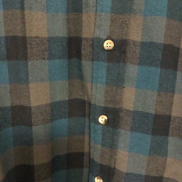 Teel, black, new mens’/unisex  plaid shirt, medium, all cotton - Picture 4 of 6